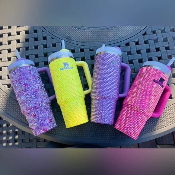 PURPLE Bedazzled Bling 30oz Tumbler - Picture 7 of 7